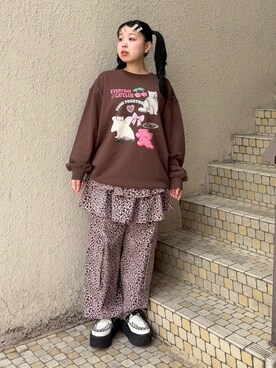 「ワイドシルエット」｜CandyStripper_renkaさん（レディース・156cm）の秋コーディネート