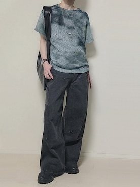 「アイテム（デニムパンツ）」を使った、taku3418さん（メンズ・158cm・40代）の夏コーディネート