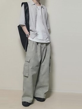 「アイテム（シャツ/ブラウス）」を使った、taku3418さん（メンズ・158cm・40代）の夏コーディネート