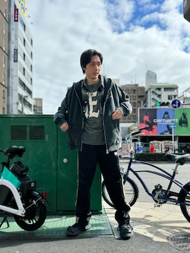 「LHPOSAKA」｜Ryunosuke Ikedaさん（メンズ・173cm）の冬コーディネート