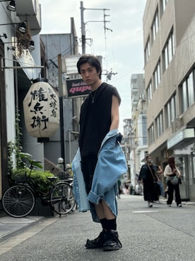「LHPOSAKA」｜Ryunosuke Ikedaさん（メンズ・173cm）の春コーディネート