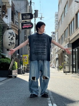 「LHPOSAKA」｜Ryunosuke Ikedaさん（メンズ・173cm）の夏コーディネート