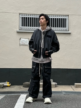 「DANKE SCHON（ダンケシェーン）のアイテム（MA-1）」を使った、Ryunosuke Ikedaさん（メンズ・173cm）の秋コーディネート