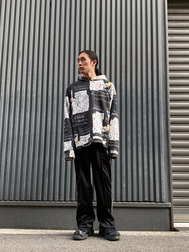 「LHPOSAKA」｜Ryunosuke Ikedaさん（メンズ・173cm）の冬コーディネート