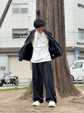 「DANKE SCHON（ダンケシェーン）のアイテム（MA-1）」を使った、Ryunosuke Ikedaさん（メンズ・173cm）の春コーディネート