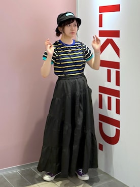 「3wayスカート」｜レイナさん（レディース・154cm）の春コーディネート