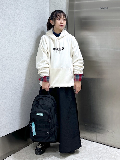 【新品】ミルクフェド バックロゴ入りペインターパンツ セール】WIDE LEG PANTS（その他パンツ）｜MILKFED.（ミルク