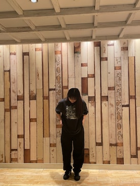 「黒コーデ」｜iimloyさん（レディース・154cm）の夏コーディネート