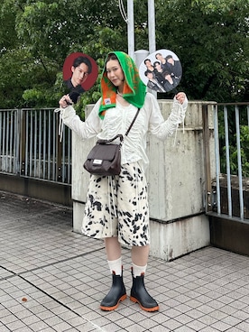 「GRAIN（グレイン）の【GRAIN/グレイン】くしゅくしゅ2WAYミニBAG（トートバッグ、ブラウン系）」を使った、oairidaoさん（レディース・166cm）の秋コーディネート
