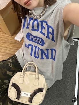 「アイテム（タンクトップ）」を使った、oairidaoさん（レディース・166cm・20代）の夏コーディネート