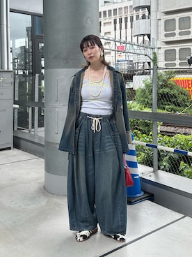 「アイテム（キャミソール）」を使った、oairidaoさん（レディース・166cm）の夏コーディネート