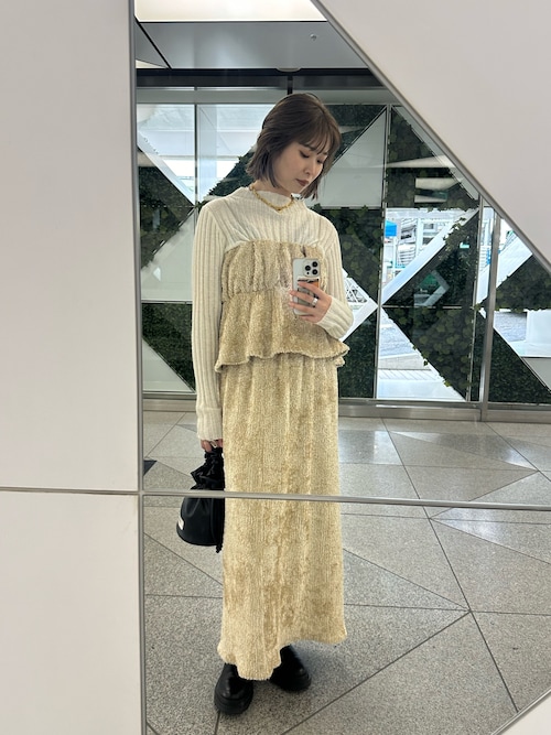 WEB限定】モヘアタッチビスチェ付きニット（ニット/セーター