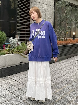 「アイテム（スウェット）」を使った、oairidaoさん（レディース・166cm・20代）の冬コーディネート