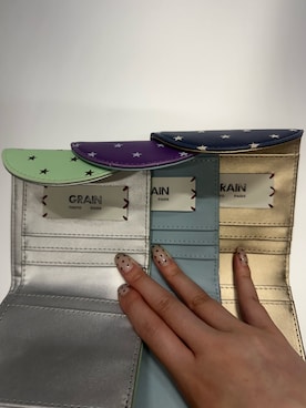 「GRAIN（グレイン）の【GRAIN/グレイン】二つ折りバイカラーウォレット（財布、グリーン系）」を使った、oairidaoさん（レディース・166cm）の夏コーディネート