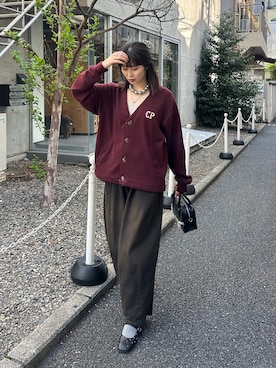 「CIAOPANIC（チャオパニック）のアイテム（カーディガン/ボレロ）」を使った、oairidaoさん（レディース・166cm）の秋コーディネート