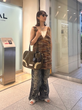 「アイテム（ベスト）」を使った、oairidaoさん（レディース・166cm）の夏コーディネート