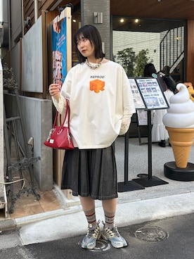 「アイテム（スカート）」を使った、oairidaoさん（レディース・166cm・20代）の春コーディネート
