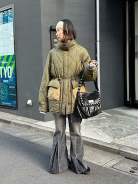 「アイテム（その他アウター）」を使った、oairidaoさん（レディース・166cm・20代）の冬コーディネート