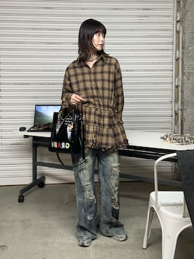 「アイテム（デニムパンツ）」を使った、oairidaoさん（レディース・166cm・20代）の夏コーディネート