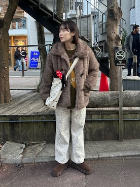 「アイテム（パーカー）」を使った、oairidaoさん（レディース・166cm・20代）の冬コーディネート