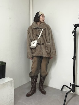 「アイテム（その他アウター）」を使った、oairidaoさん（レディース・166cm・20代）の秋コーディネート