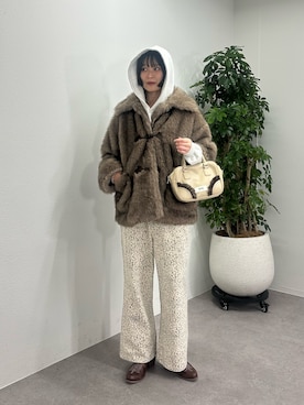 「アイテム（その他アウター）」を使った、oairidaoさん（レディース・166cm・20代）の冬コーディネート