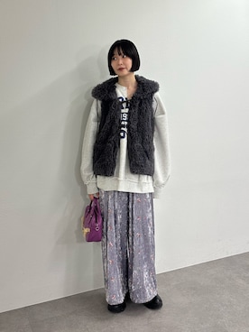 「アイテム（ベスト）」を使った、oairidaoさん（レディース・166cm・20代）の冬コーディネート