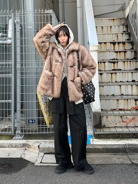 「アイテム（その他アウター）」を使った、oairidaoさん（レディース・166cm・20代）の秋コーディネート