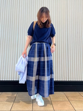 「スカンツ」｜アーノルドパーマー＠モレラ岐阜さん（レディース・158cm）の春コーディネート