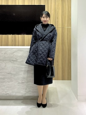 「ANAYI（アナイ）のアイテム（その他アウター）」を使った、yasuda.eさん（レディース・162cm）の秋コーディネート