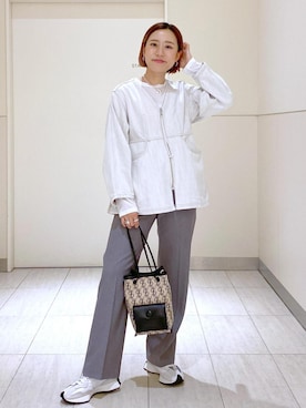 「ロンＴ」｜KUBOTAさん（レディース・159cm）の冬コーディネート