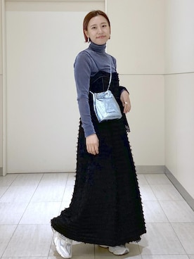 「フロッキーチュール」｜KUBOTAさん（レディース・159cm）の冬コーディネート