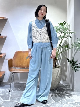 KUBOTAさん（レディース・159cm）の春コーディネート