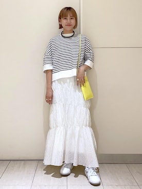 KUBOTAさん（レディース・159cm）の夏コーディネート