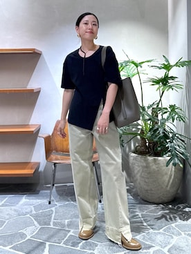 「アイテム（ショルダーバッグ）」を使った、KUBOTAさん（レディース・159cm・30代）の夏コーディネート