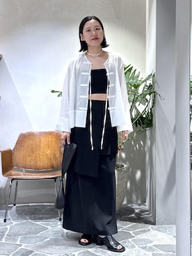 KUBOTAさん（レディース・159cm）の夏コーディネート