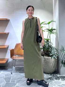 「アイテム（ワンピース）」を使った、KUBOTAさん（レディース・159cm・30代）の夏コーディネート