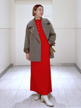 「リップ」｜KUBOTAさん（レディース・159cm）の秋コーディネート