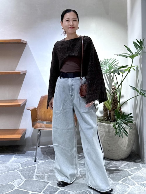 ADAM ET ROPE' EMOELLE ドレスデニムパンツ EMOELLE】ドレスデニムパンツ（デニムパンツ）｜ADAM ET ROPE