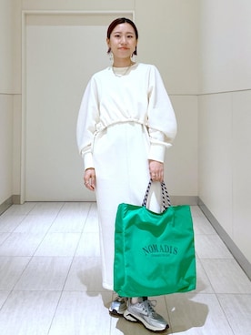 「アイテム（ワンピース/ドレス）」を使った、KUBOTAさん（レディース・159cm・30代）の春コーディネート