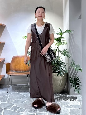 「アイテム（ショルダーバッグ）」を使った、KUBOTAさん（レディース・159cm・30代）の夏コーディネート