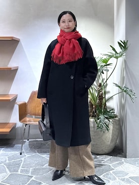 「アイテム（帽子）」を使った、KUBOTAさん（レディース・159cm・30代）の秋コーディネート