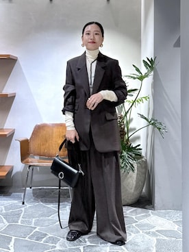 「アイテム（テーラードジャケット）」を使った、KUBOTAさん（レディース・159cm・30代）の秋コーディネート