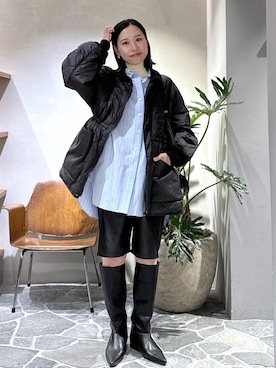 「アイテム（ブルゾン）」を使った、KUBOTAさん（レディース・159cm・30代）の秋コーディネート