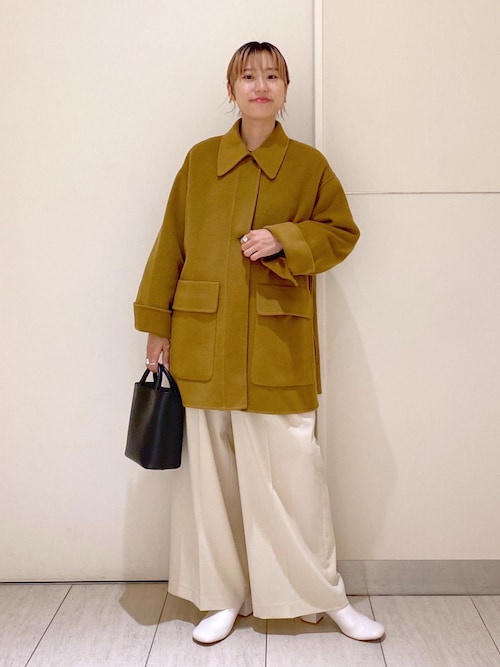 ADAM ET ROPE' カーディガン シャーリングホックカーディガン