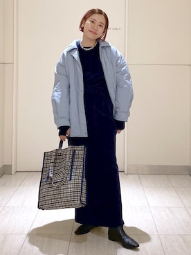「中綿」｜KUBOTAさん（レディース・159cm）の秋コーディネート