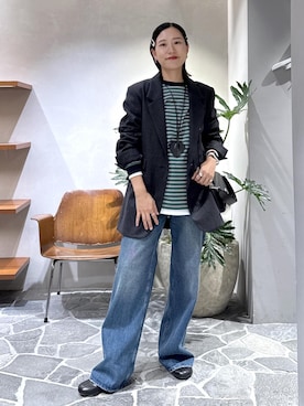 「アイテム（キーケース/キーアクセサリー）」を使った、KUBOTAさん（レディース・159cm）の秋コーディネート