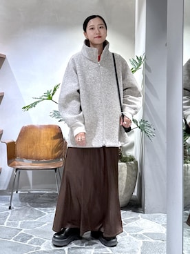 「アイテム（その他アウター）」を使った、KUBOTAさん（レディース・159cm・30代）の秋コーディネート