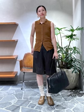 KUBOTAさん（レディース・159cm）の夏コーディネート