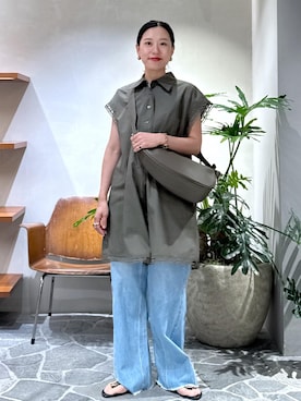 KUBOTAさん（レディース・159cm）の夏コーディネート